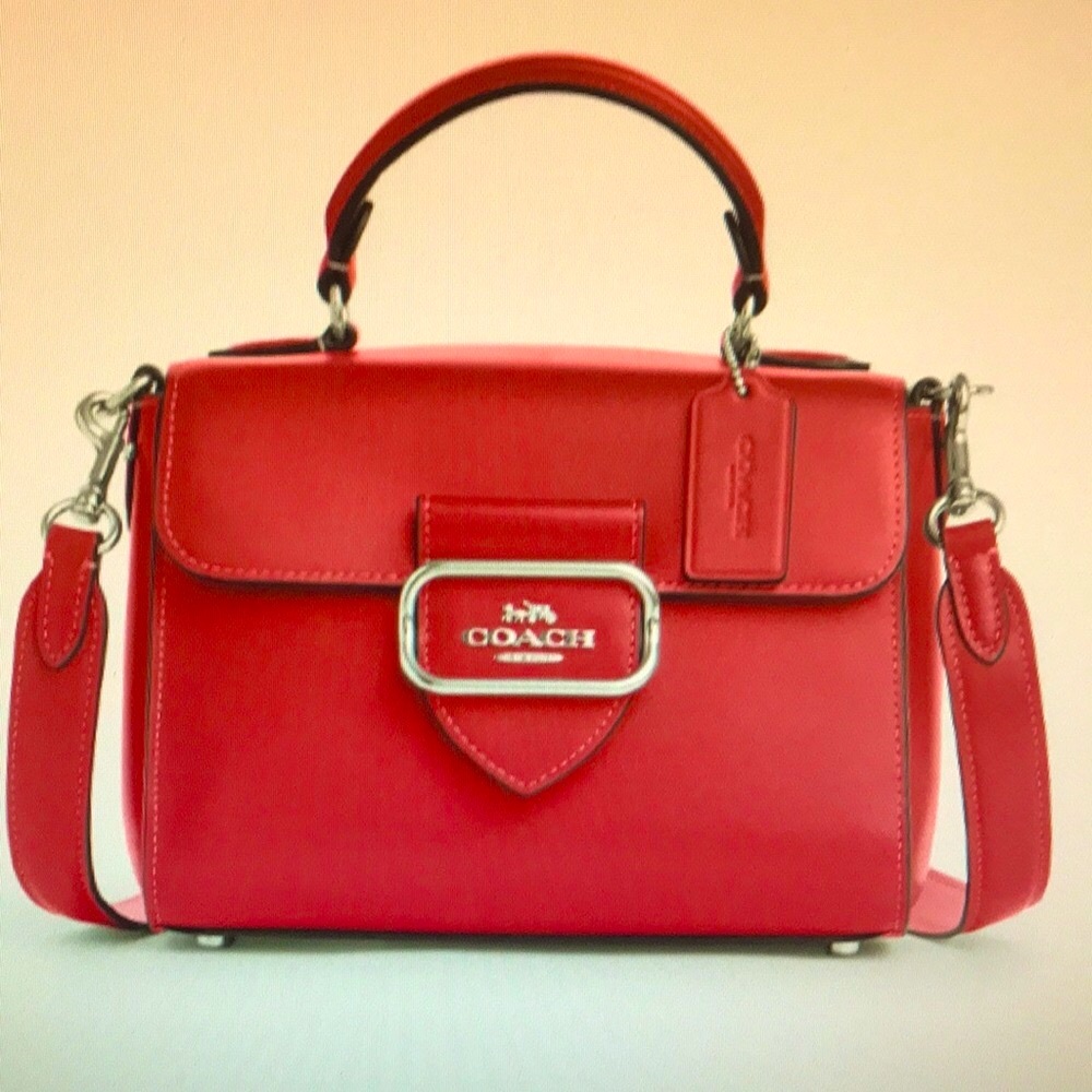 Silver/Bright Violet Morgan Top Handle Satchel BNWT